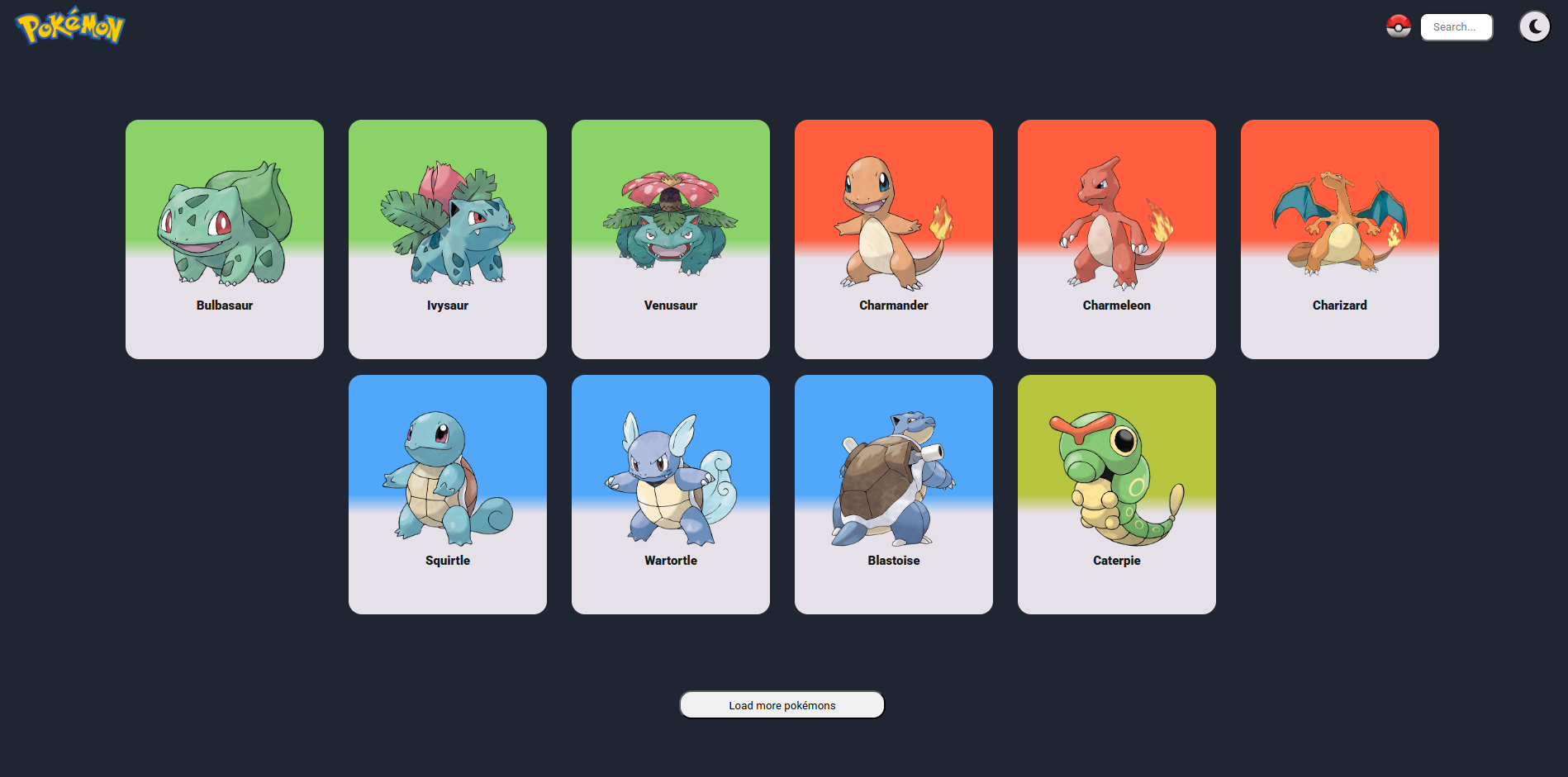 Site Pokedex do Pokemon